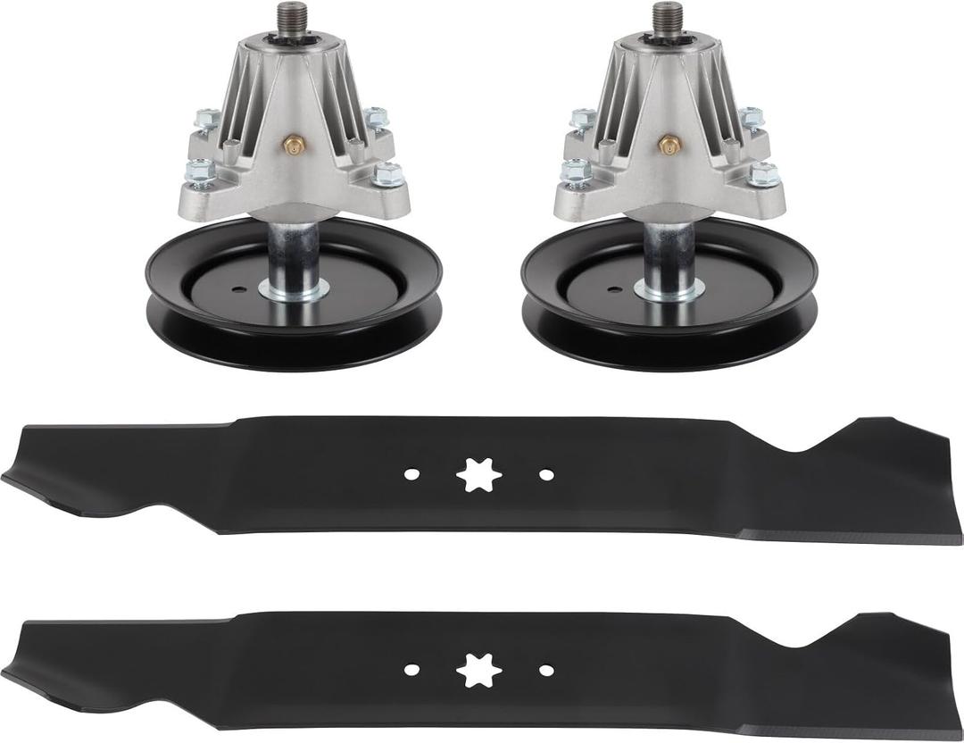ACEBRI 42" Deck Rebuild Kit for Cub Cadet LTX1040 LTX1042 RZT-42 | Mower Deck Parts Include 2* Spindle Assembly 618-04822 918-04822 918-04822A 2* Blades 742-04308 742-0616 742-0656