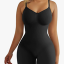 SHAPERX Shapewear for Women Tummy Control Bodysuit Mid Thigh Butt Lifter Body Shaper Shorts S/M