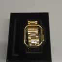 Stainless Steel Watch Band with Case Compatible with Apple Watch Ultra 3 2 1 band (49mm), Rugged Strap with Metal Protective Bumper Cover for iWatch Bands Men (Gold)