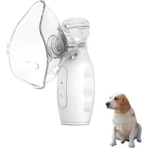 Portable Nebulizer for Pets - Handheld Steam Inhaler with 2 Size Masks for Dogs and Animals