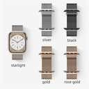 Milanese Loop Stainless Steel Magnetic Wrist Strap for Apple Watch - Compatible with Series 1-8 & SE