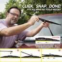 VEIGEIR 22inch + 21 inch Steel Frame Windshield Wiper Blades,Compatible with Toyota Tacoma 2014-2005 Solara 2003-2001 /Grand Cherokee 2021-2011 and More Model Conventional Front Wiper (Pack of 2)