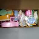 35 Pcs Dollhouse Furniture Accessories Set Mini House Furniture Small Dollhouse Miniature Furniture Play House Accessories 1:12 Tiny Kitchen Bedroom LivingRoom Bathroom Boy Girl Toddler 3Y+