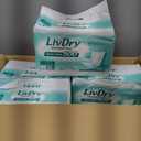 LivDry Incontinence Pad Inserts for Women and Men, 24 oz High Absorbency, Long Length Booster with Leak Guards for All Day and Overnight Protection (240 Count)
