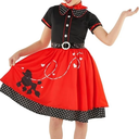 Morph Poodle Skirts For Girls Costume 50s Costume for Girls 1950s Poodle Skirt Costume Girls Poodle Skirt Costume Kids Size M