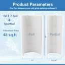PFS2448 DE Pool Filter Grids 48 Sq.Ft, Compatible with Hayward Pro-Grid DE4820 (DEX4800DA), MicroClear DE4800, Unicel FS-2004, FC-9540,FNS Plus 48, 24" High (7 Full, 1 Partial) 1 Set