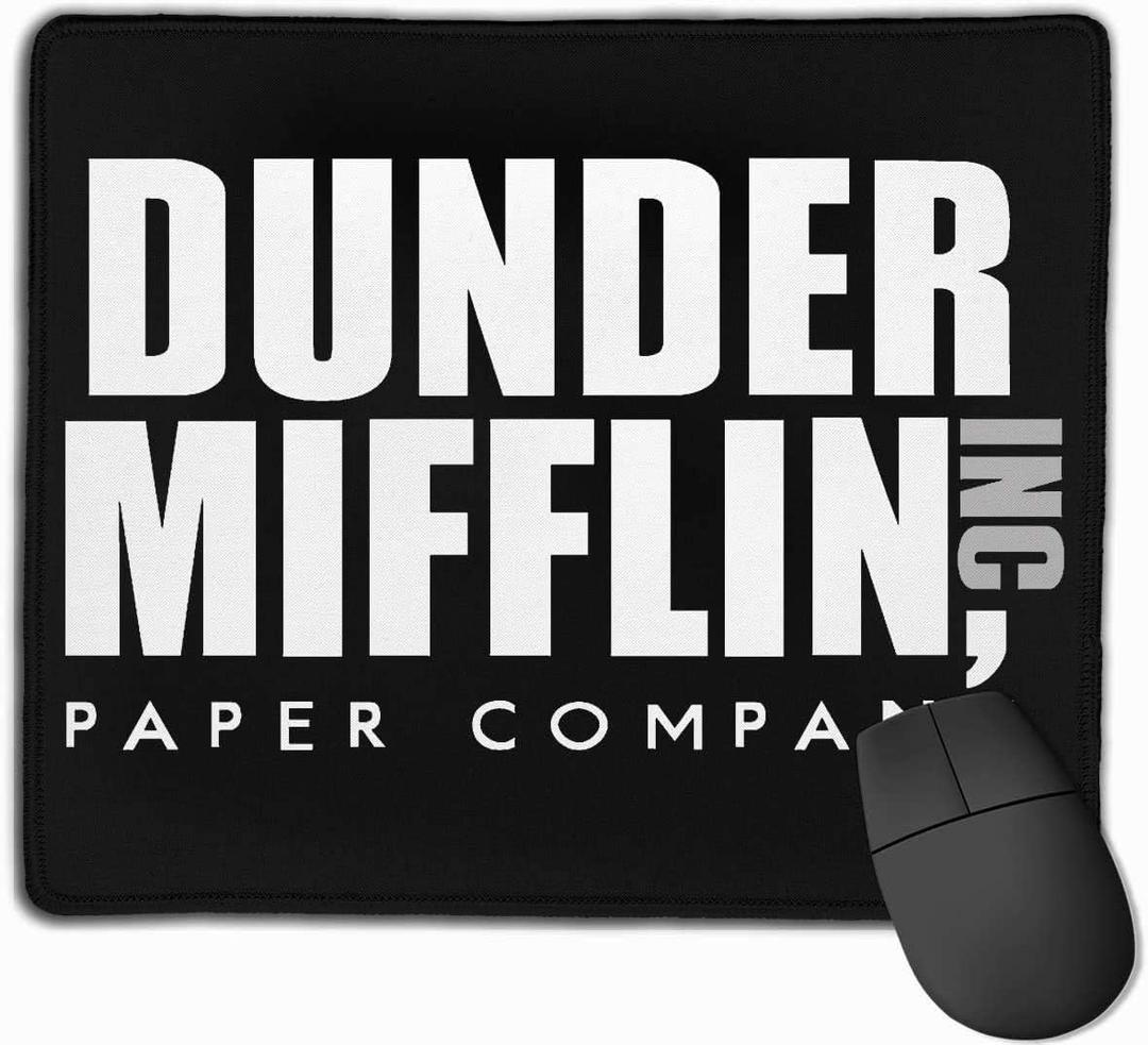 2 x Dunder Mifflin Mouse Pad Mat (Black)