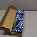 Waipfaru 21" Real Touch Dark Blue Hydrangea Artificial Flowers with Long Stem & Leaves, Full Latex Faux Hydrangea Flowers for Home Decor Party Floral Arrangements Wedding Bouquets Centerpieces, 3Pcs