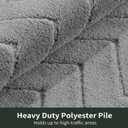 Stiio Bathroom Rugs, Bath Mats for Bathroom, Extra Soft and Water Absorbent, Non Slip Washable Muddy Mat for Floor, Tub and Shower, Front Door Entrance Inside Doormat, 32x47 Inches Grey