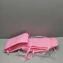 CLYCSRC 4 Pc Mesh Fabric Bed Rail Covers (4pc-Pink)