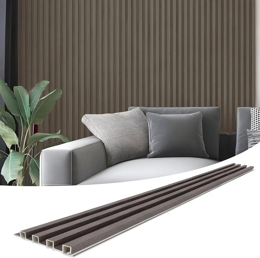 Art3d 96 x 6 in WPC Slat Wall Paneling for Interior Decor, 8-Pack, Grey Oak
Fluted Design, Durable, Moisture Resistant, Cleanable, Easy to Install, Eco-Friendly, for Living Room, Bedroom or Office