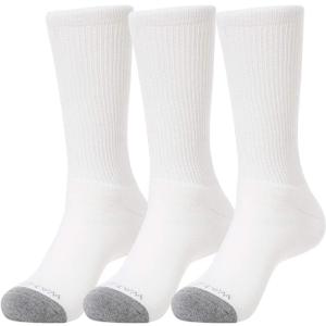 WANDER Men's Cushion Crew Socks 3-6 Pairs Athletic Running 6-9/9-12/12-15 Socks Men Cotton Sport Wicking Work