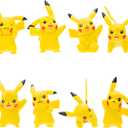 Pokémon Bandai 8 Battle Figures – Pack of 8 Pikachu Figures – JW2604