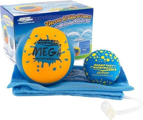 Wave Runner Soft Foam Water Pack Bundle Speed Duo Set Water Bouncing Grip Balls Great Summer Toy Beach Swimming Pool River Lake