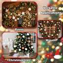 54 Pcs Fur Christmas Ornaments 3 Size 1.2", 2", 3.2" Neutral Furry Christmas Balls Ornaments Faux Fur Pom Poms Xmas Tree Hanging Decor for Party Supplies Home Wall Wreath Holiday Decor