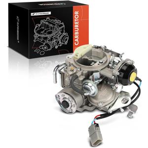 A-Premium 2 Barrel Carburetor Compatible with Nissan Pathfinder 1987-1988, 720 1983-1986, Pickup 1994-2004, Bluebird 1984, Datsun 1985, Atras 1990, Vanette 1986, Caravan 1986, 2.4L, Electric Choke