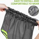 Hard Hat Neck Shade, Reflective Mesh Neck Shield for Outdoor Construction Workers, Polyester (40X30X3CM, Grey)