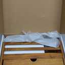 Rebee Vision Modern Farmhouse Mail Organizer with Drawer Organizer - Rustic Key and Mail Holder for Wall with 7 Key Hooks for Apartment Essentials - Aesthetic Home Decor (Light Brown)