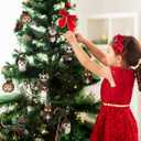 naturevibe Sisal Woodland Animals Christmas Tree Ornaments,Set of 6 Natural Forest Friends with Gift Boxes for Presents,Ornaments Animals as Rustic Home Decorations