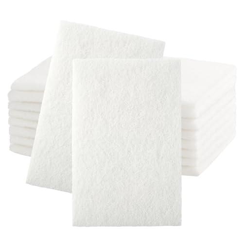 SANDPROX Scuff Pad 6” x 9” White Light Duty General Purpose Scuff Pads, 1200 Grit, 10 PCS Scotch Brite Pads for Final Scuffing, Surface Adhesion Preparation, Cleaning