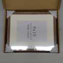 8x10 Picture Frame with Mat for 5x7/6x8, Natural Walnut Wood Handcrafted Rounded Corner with Real Glass, Vertical or Horizontal Display Photo Gallery Wall & Tabletop Frame