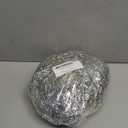 50 Feet Silver Tinsel Garland Christmas Foil Tinsel Garland Decoration Metallic Banner Wall Hanging Tinsel Streamers Garland for Christmas Tree Birthday Party Decorations (3.54" x 50', Silver)