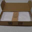 Forbena White and Gold Bathroom Counter Organizer, 2 Tier Bathroom Organizer Countertop Tray, Corner Makeup Vanity Shelf Organizers and Storage for Perfume Skincare Kitchen Sink Coffee Bar Decor