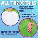 Funziez! Adult Onesie Halloween Costume Animal Dinosaur Shark Unisex Plush One Piece Cosplay Suit for Adults, Men and Women (Toad)