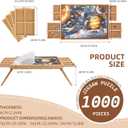 29.92"x22.04"Wooden Puzzle Table with Drawers Cover and Folding Legs,1000 Piece Jigsaw Puzzle Board,Gift for Loved Ones & Friends