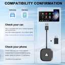 Android Auto Wireless Adapter for Wired Android Auto Cars Converts Wired to Wireless - Easy Setup Plug & Play Seamless Connection Stable and Fast