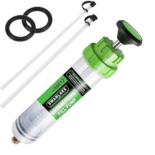 SWANLAKE 200cc Fluid Extractor, Extraction&Fill Pump,Fluid Syringe Pump Manual Suction Vacuum Fuel Car Transfer
