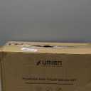 UMIEN Toilet Brush and Plunger Set 18-in - Updated 2025 No-Rust - Stainless Steel Design - Long Handles - with Freestanding Canister (Satin Nickel)