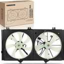A-Premium Engine Radiator Cooling Fan Assembly Compatible with Select Toyota & Lexus Models - Camry 2007-2011, Avalon 2005-2012, Venza 2009-2016, ES350 2007-2012, 3.5L - # 16711AD020, 16711AD010