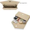 GM LIKKIE Clutch Purse for Women, Evening Envelope Clutch Bag, Crossbody Foldover PU Leather Shoulder Handbag