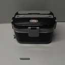 Electric Lunch Box for Adults, 2.8L Double Layer 100W Fast Heated Lunch Box, Heating Food Heater Warmer for Home Office Car Truck Use, Extra Large Lonchera Electrica Porttil 12/24V/110-230V, Black