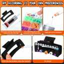 Janinka 12 Set DIY Halloween Hair Claw Clips Kit Resin Claw Hairpin with Polymer Clay Beads Hair Clips with Strong Hold Non-slip Banana Barrettes Aesthetic Hairpin for Women Craft DIY Party Supplies