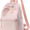 Mini Backpack Women Girls Water-resistant Small Backpack Purse Shoulder Bag for Womens Adult Kids School Travel (Pink)