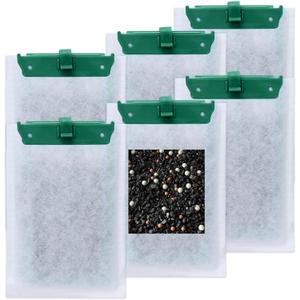 SAIERTE Large Replacement Filter Cartridges, Enhanced with Maifan Stone & Zeolite, Compatible with Whisper Bio-Bag for Whisper 20i/40i, IQ20/30/45/60, PF20/30/40/60 – Keeps Aquarium Clear, 6 PC