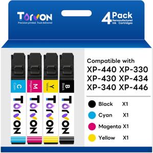 Remanufactured Ink Cartridge Replacement for Epson 288 Ink Cartridges Compatible with Expression XP-440 XP-330 XP-430 XP-434 XP-340 XP-446 Printer(4 Pack, Black, Cyan, Magenta, Yellow)