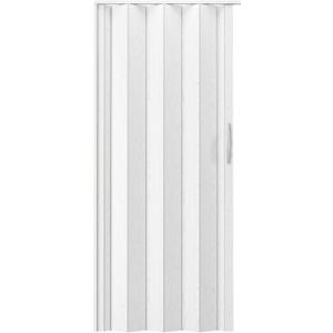 48" W Premium Foldable Accordion Doors, Double Walled Heavy Duty Folding Doors for Interior, Privacy Room Divider, White Oak