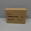 KLM Kitchen Cookbook Stand - Recipe Book Holder for Cooking, Organising and Storage - Perfect Home Shelf Decor and Wedding Retirement Gift for Woman (Brown)