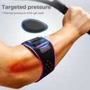 FREETOO Lateral Epicondylitis Elbow Brace for Women for Tennis Elbow, Adjustable Golfers Elbow Strap Band with Gel Pad, Forearm Strap Band for Tennis Elbow Pain Relief, Tendonitis Pink L/XL