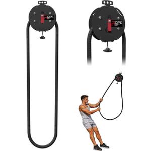 Endless Rope Trainer for Home Gym, Portable Cable Pulley System with 14 FT Closed-Loop Nylon Rope, 66LB Max Resistance Infinity Ropes Machine for Full Body Workout Cardio HIIT Strength Training