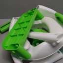 Potty Training Seat SKYROKU Potty Training Toilet with Step Stool Ladder, for Kids Boys Girls Toddlers - Comfortable Safe Potty Seat with Anti-Slip Pads Ladder (8838-Green)