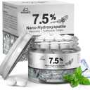 Woadee 7.5% Nano Hydroxyapatite Toothpaste Tablets - Remineralizing Enamel Repair, Fluoride-Free Whitening, Mint Fresh Travel Tabs (62 Count)