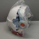 Spooktacular Creations Astronaut Helmet for Kids with Movable Visor Pretend Role Play Accessory Toy Set Halloween Costumes (White+red)