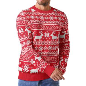 JMIERR Men's Crewneck Pullover Sweater Waffle Textured Knitted Sweaters Casual Loose Fit Sweaters with Ribbing Edge