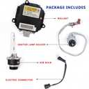 2 Sets 28474-89904 HID Xenon Headlight Ballast w/ Igniter & D2S Bulb for Nissan Altima, 350Z, Maxima, Murano, Rogue,for Infiniti G35, G37, FX35- Replaces 28474-8991A 28474-89907 NZMNS111LANA