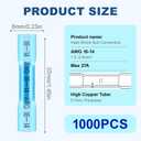 1000Pcs Heat Shrink Butt Connectors,16-14AWG Insulated Crimp Wire Connector