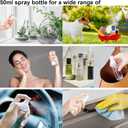 3 x dhrbsx Spray bottles small, 2oz/50ml Clear Empty Fine Mist Plastic Mini Travel Continuous Bottle Set, Small Refillable Liquid Containers 6pack with 2pcs Funnels and 12pcs Labels